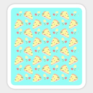 cute pizza pattern Sticker